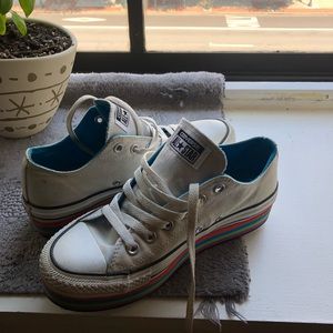 RARE rainbow platform Converse!